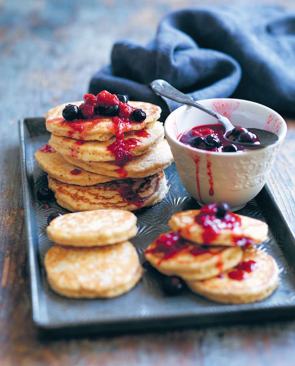 Hazelnut oat pancakes